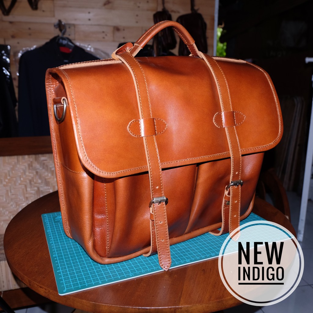 TAS KERJA KULIT BESAR UNTUK PRIA SERI BAGOR