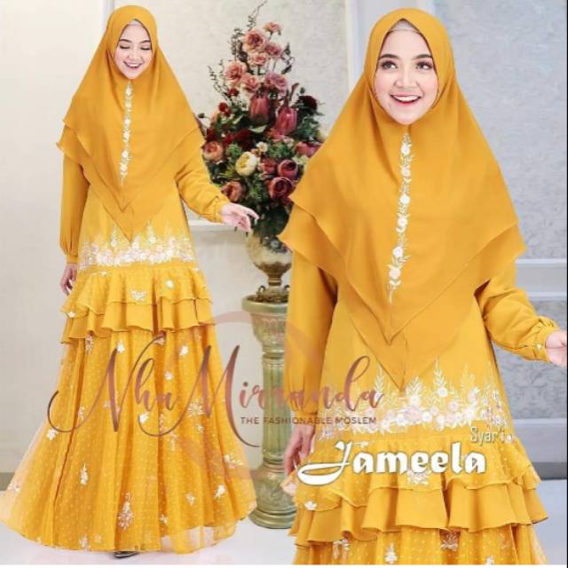 GAMIS SYAR'I JAMEELA BY NHA MIRANDA