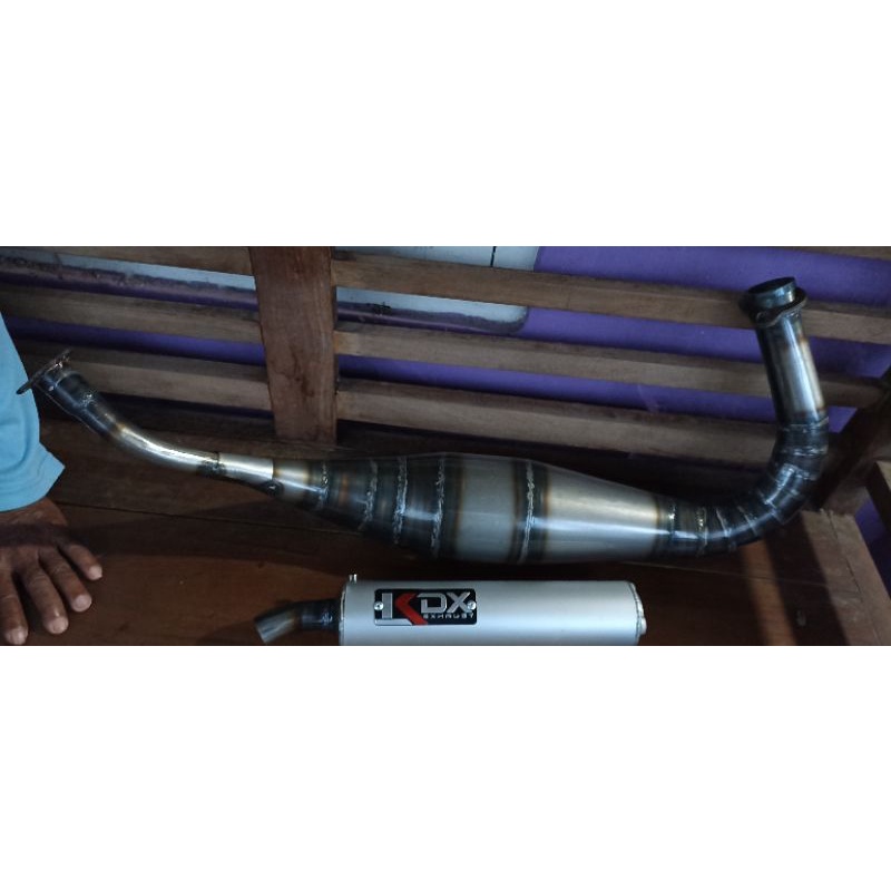 Knalpot Rx king Rx Spesial Rx k Yt Pdk Repsol Abrt20 Road Race Plat Karat-1