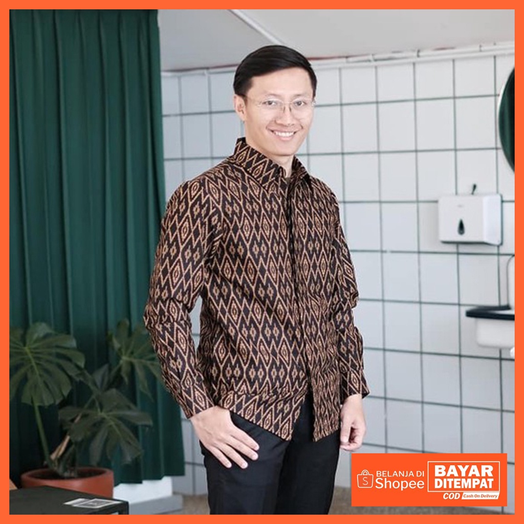 Kemeja batik pria modern model terbaru