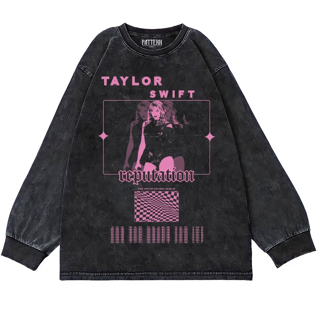 KAOS OVERSIZE | OVERSIZE LONGSLEEVE | T-SHIRT OVERSIZE | WASHING | KAOS TAYLOR SWIFT REPUTATION
