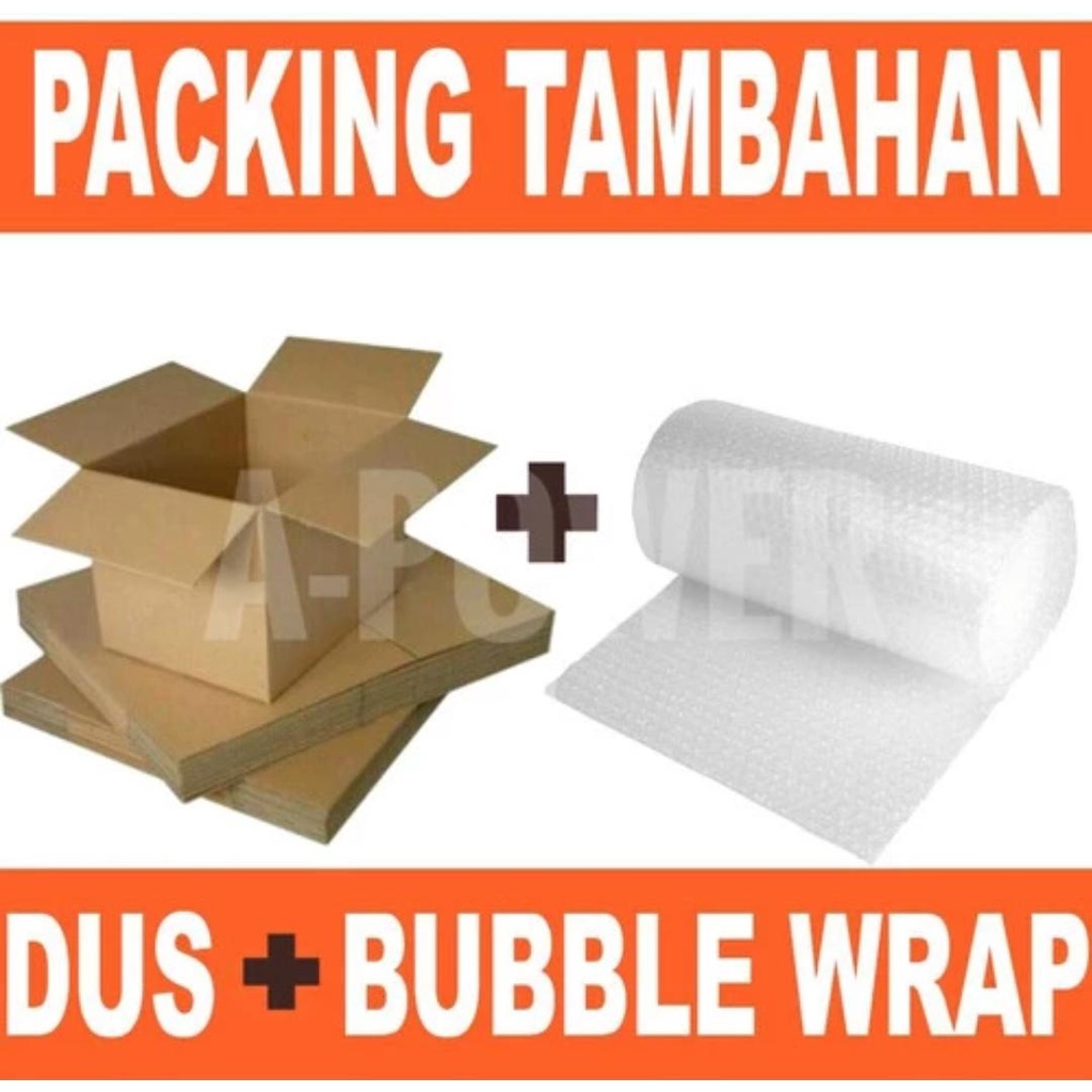 

Kardus dan Bubble Wrap Extra [Packing Tambahan]