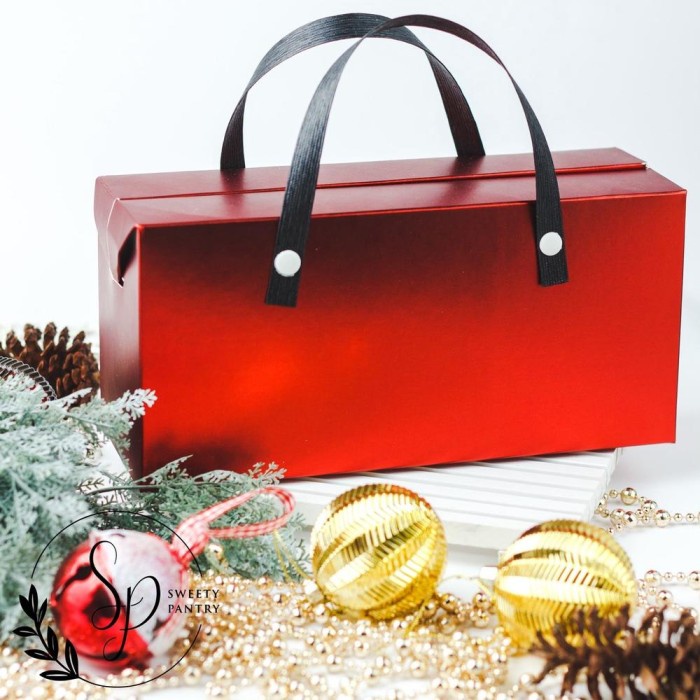 

(TERLARIS) Dus Natal / Box Natal / Kemasan / Paperbag Natal Harvest 250912 - Merah