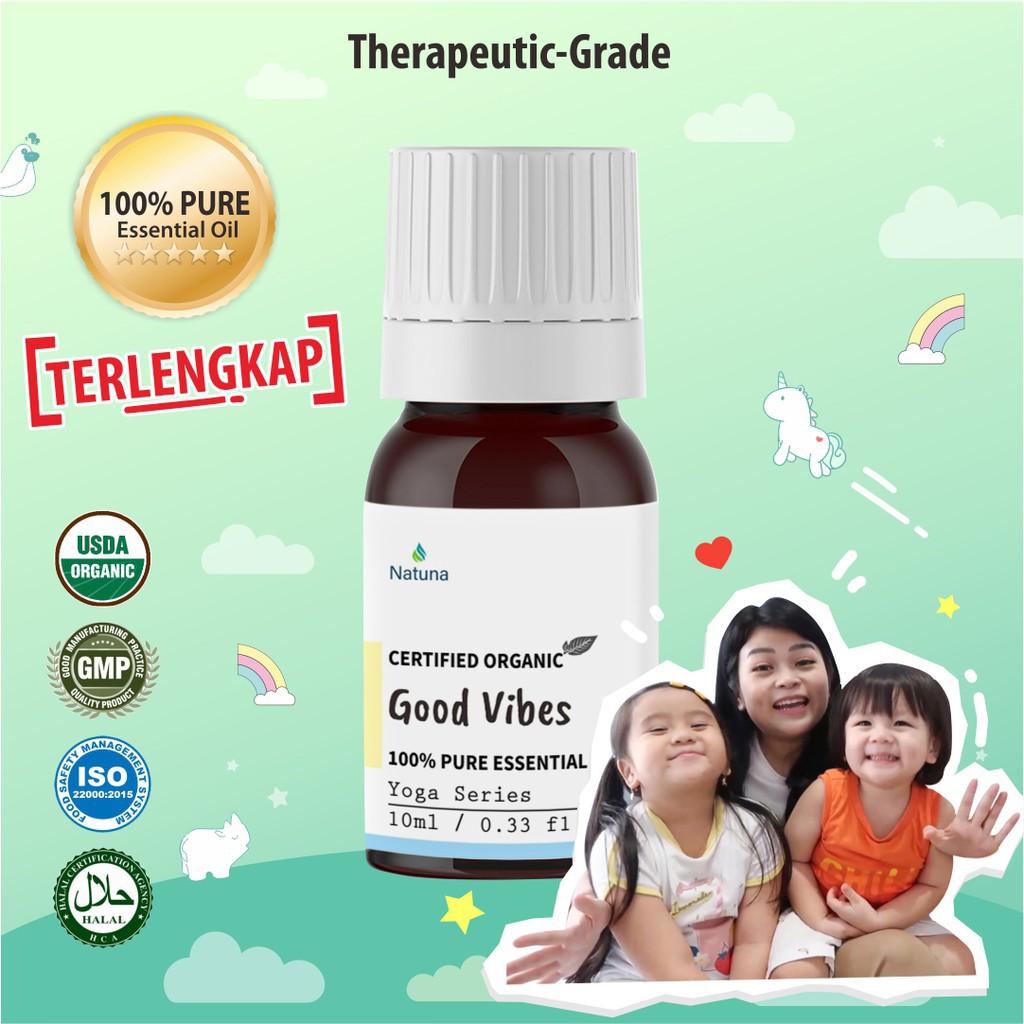 Natuna 'Good Vibes' Essential Oil Diffuser Humidifier Minyak Esensial Air Purifier Aromatherapy Oil