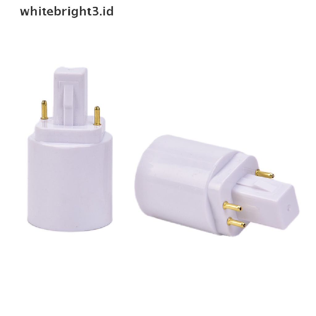 (whitebright3.id) Konverter Fitting Lampu Halogen G24 Ke E27