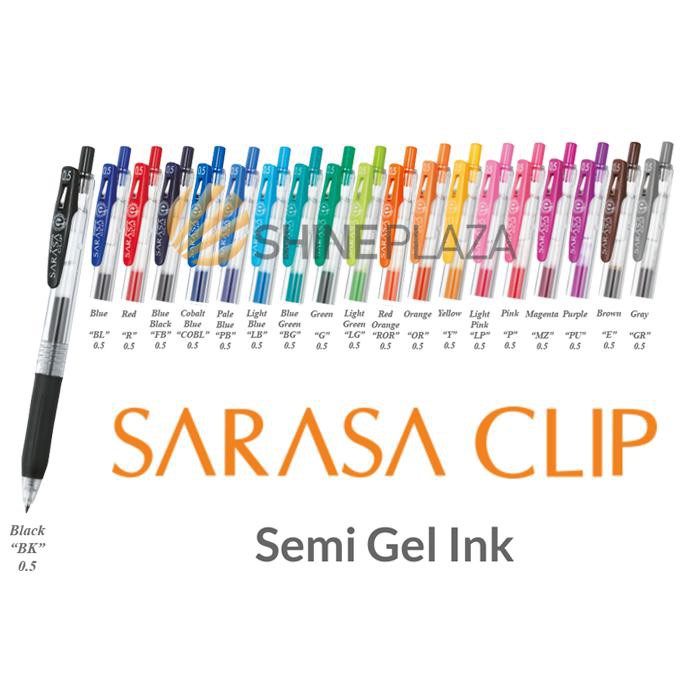 

Ballpoint Gel Sarasa 0.5mm - Zebra - Black TERBAIK