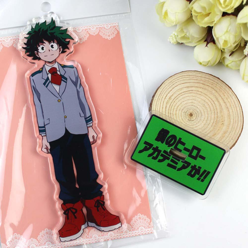 Lanfy My Hero Academia Dua Sisi Model Mainan Figure Dekorasi Action Figure Akrilik Stand Might Anime Jepang Deku Desktop Standing Card