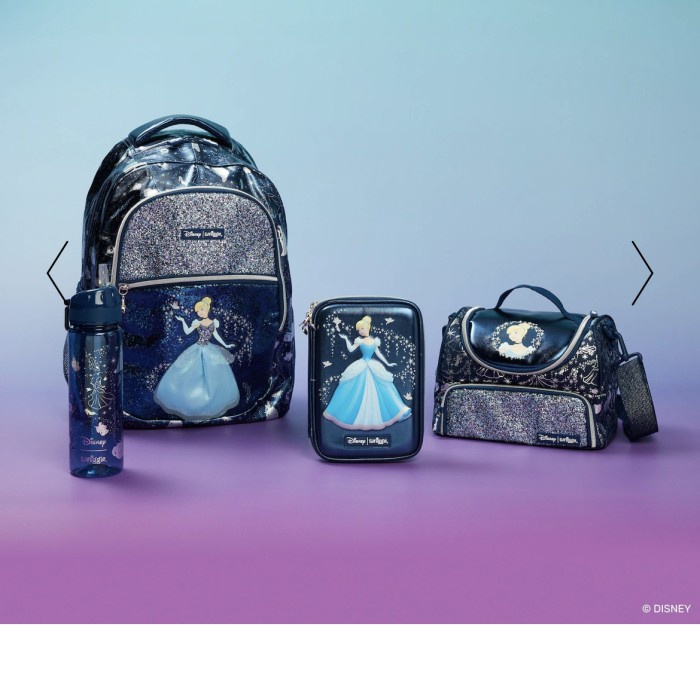 TERBARU Smiggle Disney Princess Cinderella - Round Container