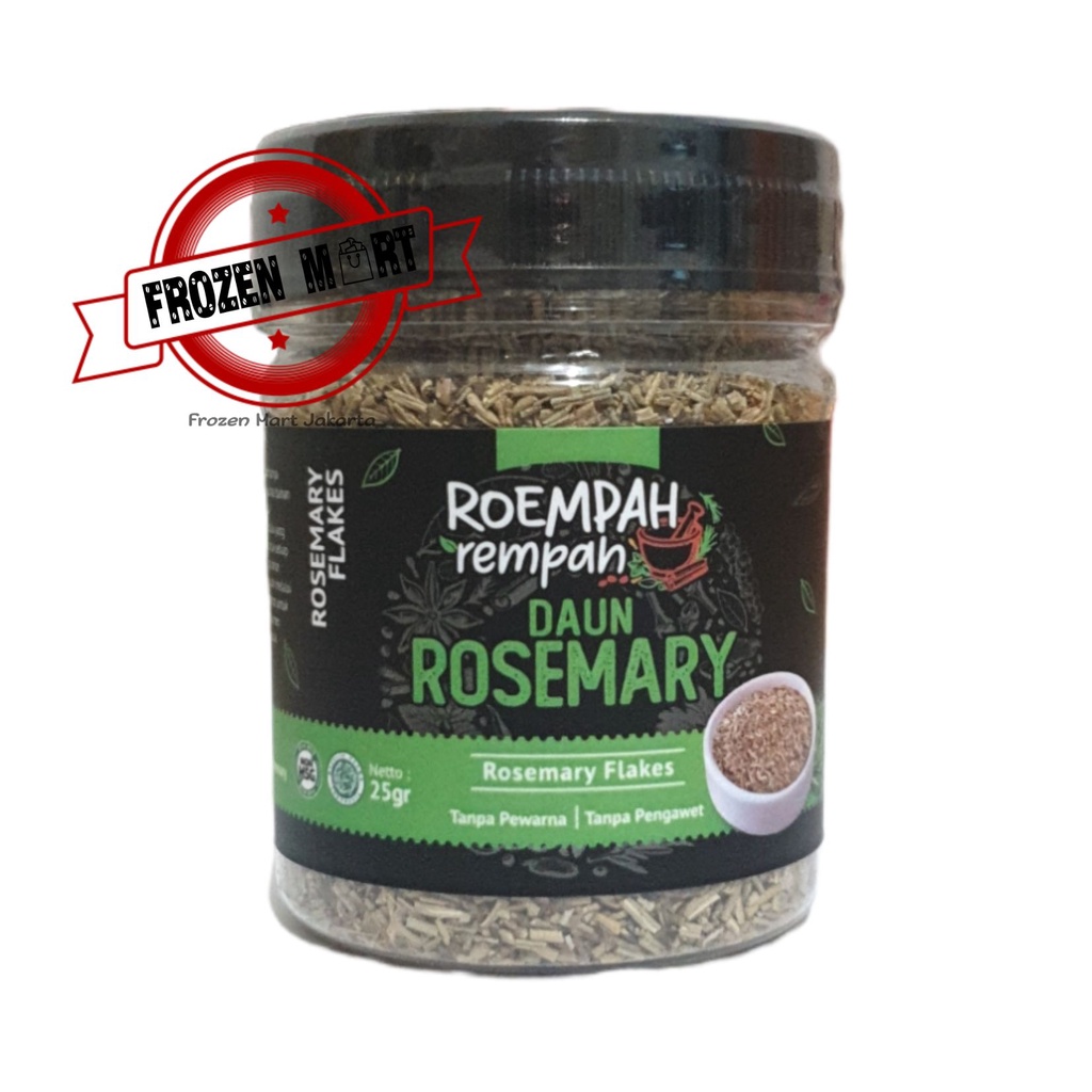 ROEMPAH REMPAH Daun Rosemary Kering / Rosemary Leaves Flakes 25Gr