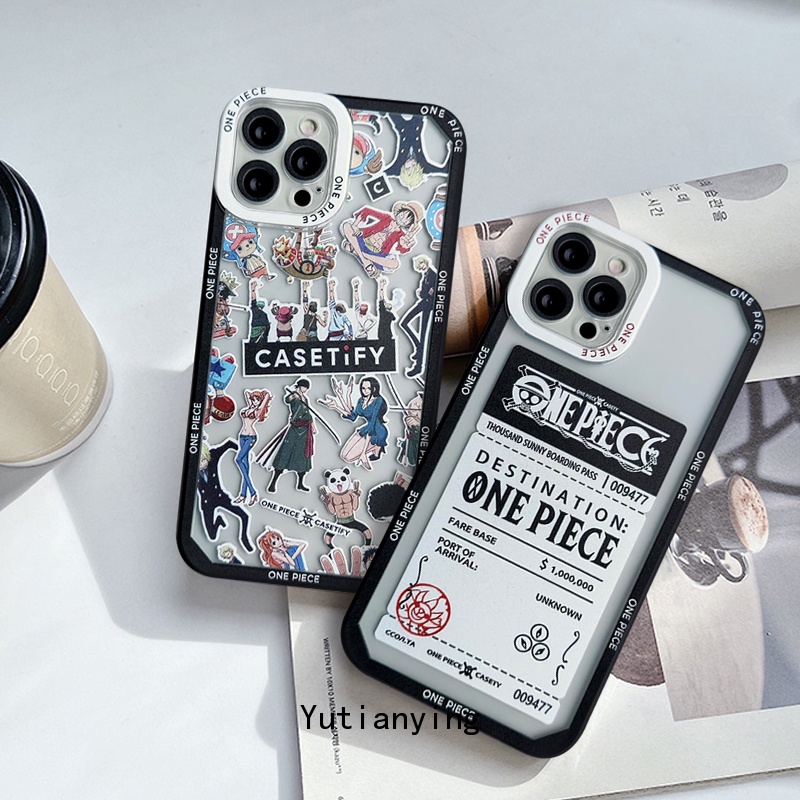 Soft Case TPU Motif Kartun One Piece Untuk Iphone 11 12 6 6s 7 8 Plus X Xr Xs Max 13 Pro Max Se 2020