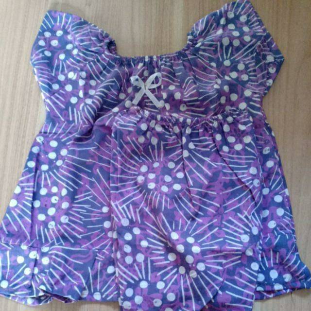 SETELAN ANAK/BAJU TIDUR/BAJU SANTAI/BAJU HARIAN ANAK/BATIK ANAK/BAJU ANAK PEREMPUAN 6bulan - 2 tahun