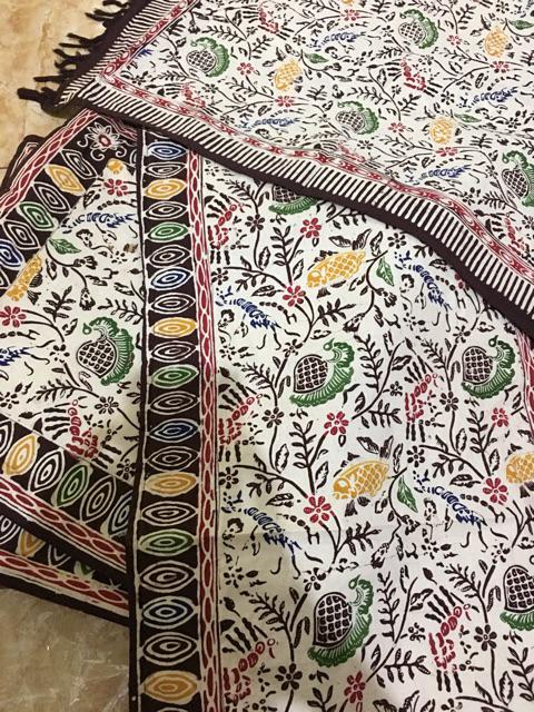 Taplak Meja Panjang 120 X50/batik Cap Pekalongan