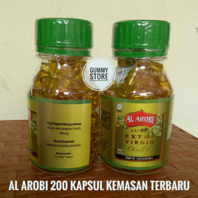 Al Arobi Minyak Zaitun 200 Kapsul Extra Virgin Olive Oil Indonesia