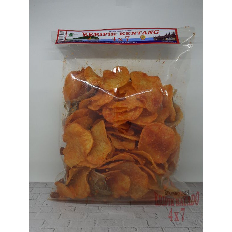 

Keripik Kentang Balado Merek 4x7