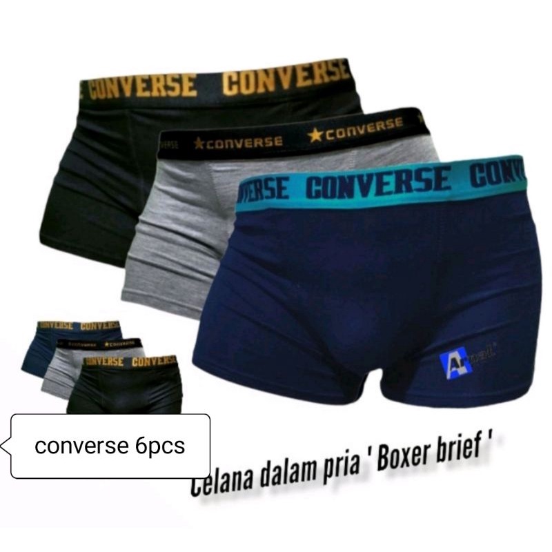 celana dalam pria boxer 6pcs premium smealess