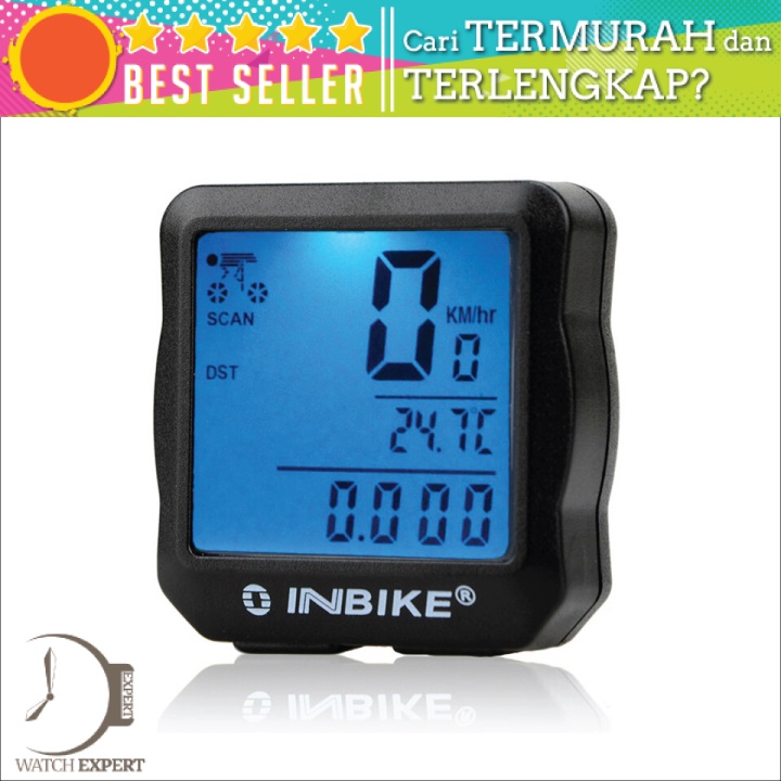 Bisa COD Speedometer Sepeda 14 Function LCD Display Bicycle Inbike