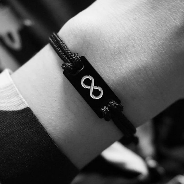  Gelang  Infinity Tali  Hitam  FREE CUSTOM Shopee Indonesia