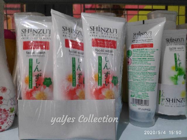 Shinzui facial wash 80ml anti acne sinzui shinzu'i skin lightening sabun cuci muka wajah matsu Kulit Normal berminyak Jerawat Berjerawat