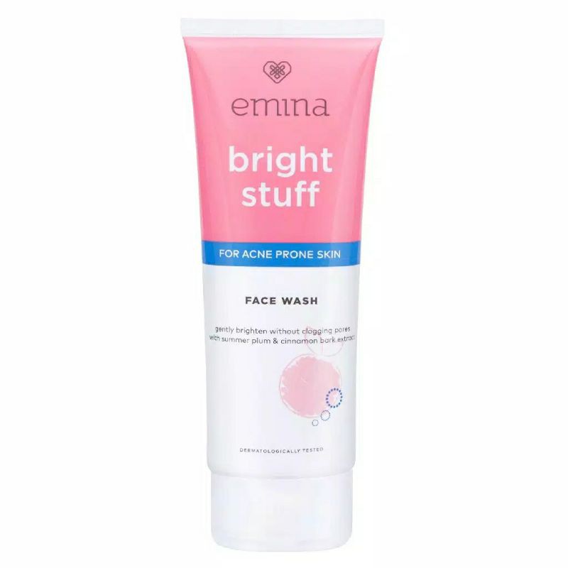 ☃️Cutezz_Ching1☃️Emina Bright Stuff For Acne Prone Skin Face Wash 50ml