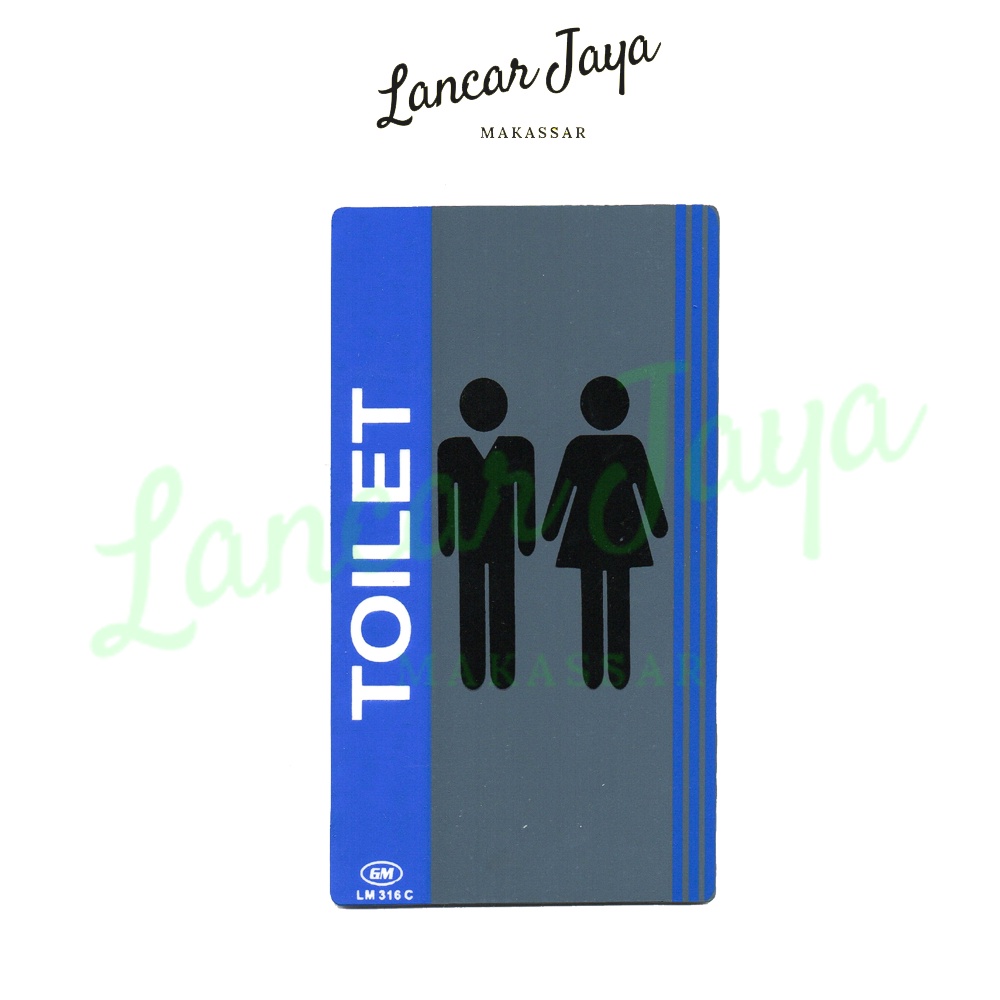 

Papan Tanda Sign Board Label Acrylic Toilet Medium LM 316 C