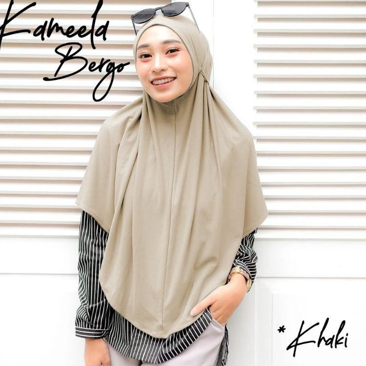 DPT.692888 ▪ Jilbab Hijab Kerudung Bergo Khimar Instan Syari Non Pet Tali Kameela Jersey SimpleMurah