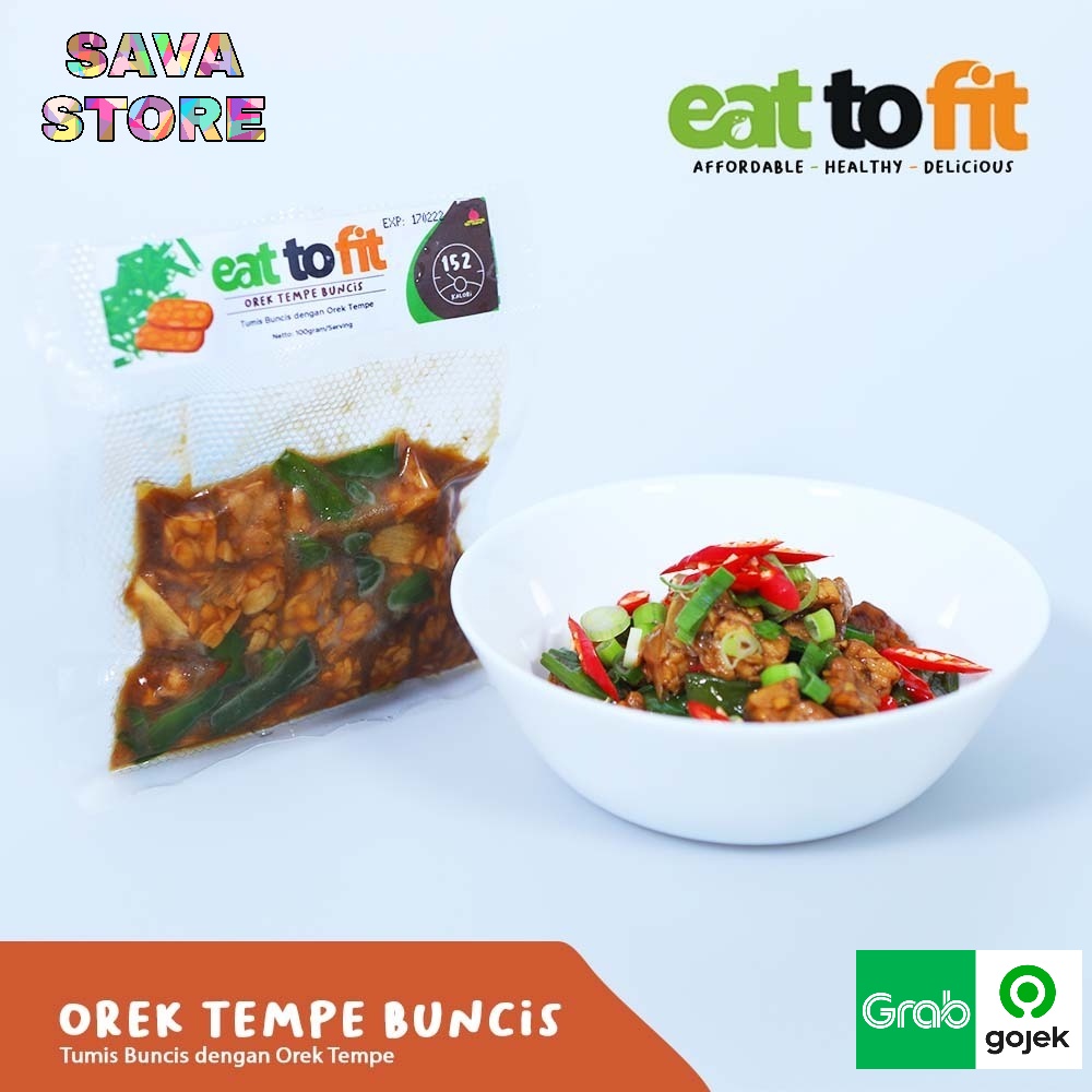 FROZEN FOOD MAKANAN DIET EAT TO FIT OREK TEMPE BUNCIS - 100gr