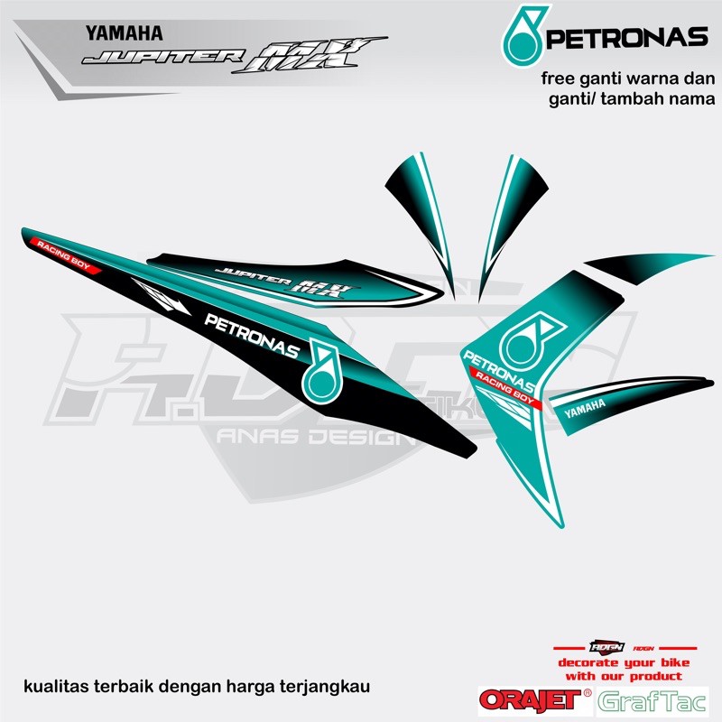striping semifull jupiter mx 135 striping custom jupiter mx 135 petronas