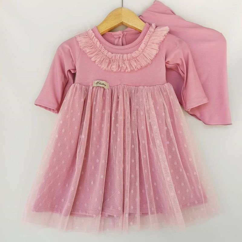 Baju Anak ARIELA - baju bayi gaun baby dress tile mutiara