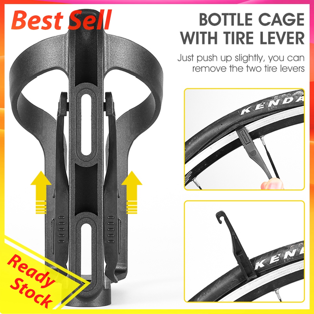 WEST BIKING Bicycle Bike Water Bottle Holder Cages with Screws Tire Lever