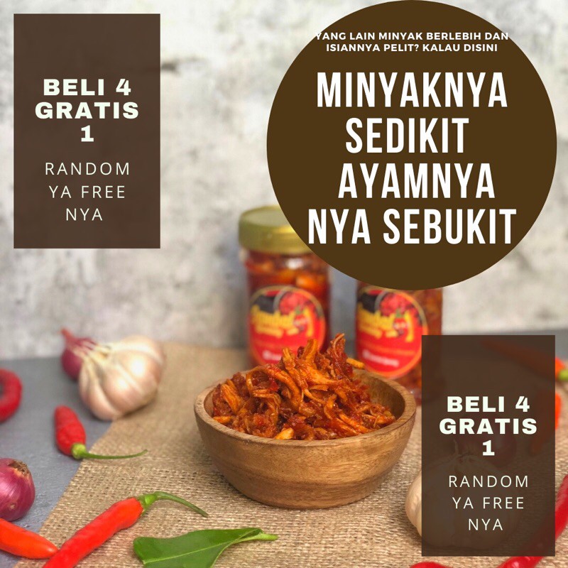 

sambal ayam suwir enak murah sambal spaisiy