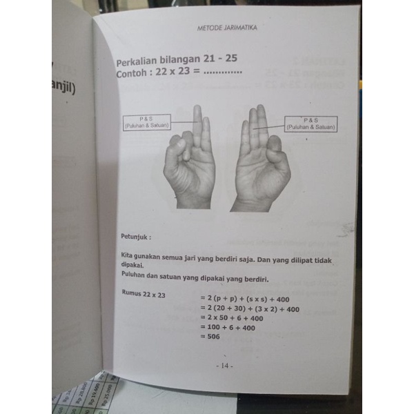 Buku Metode Jarimatika Tekhnik Berhitung Cepat (15×21cm)