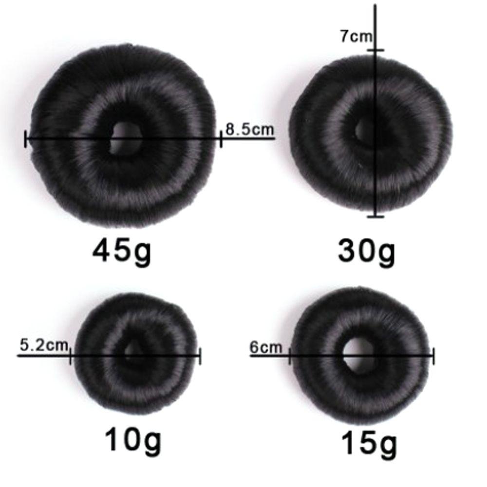 Nickolas1 Cincin Rambut Wanita Elegan Coklat Rambut Wig Hair Clip Hitam Bun Maker