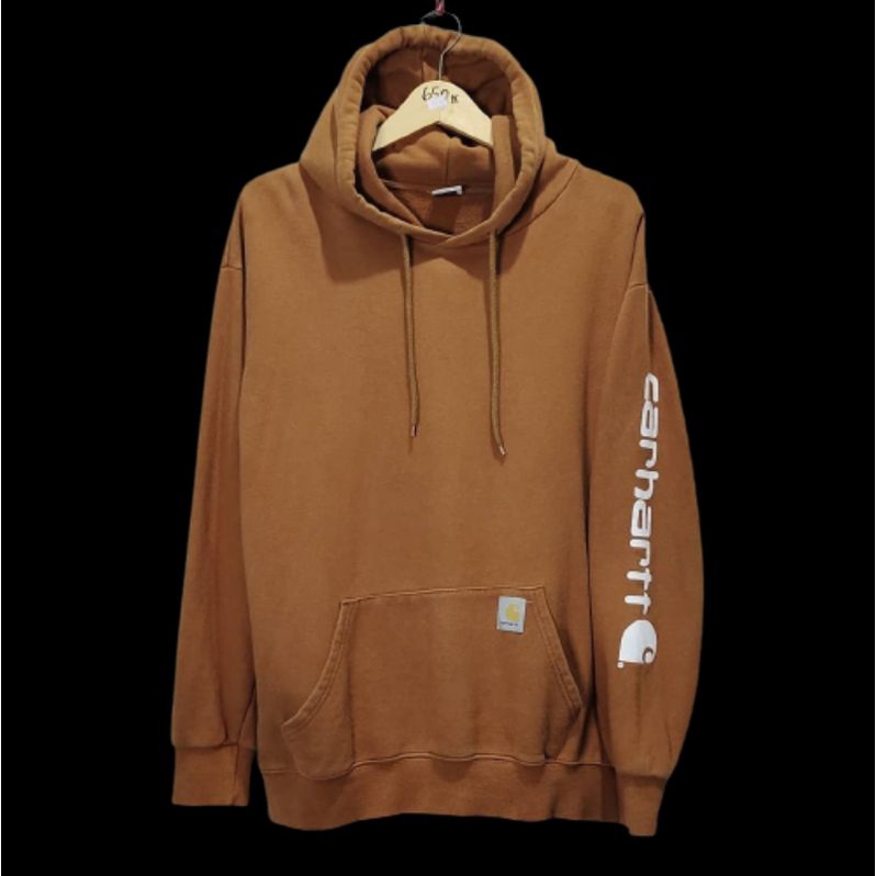 hoodie carhartt brown taped second