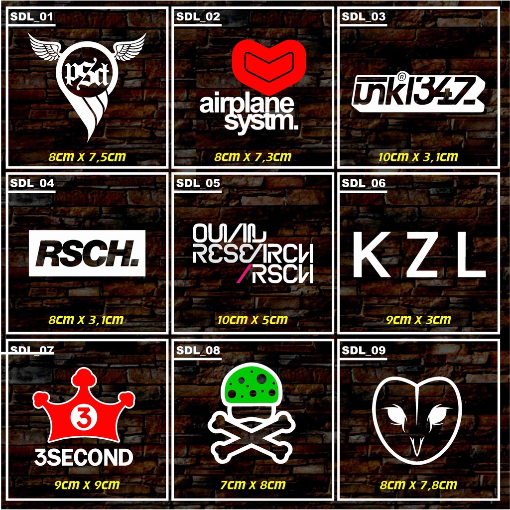 STICKER LOGO DISTRO LOKAL CUTTING STICKER