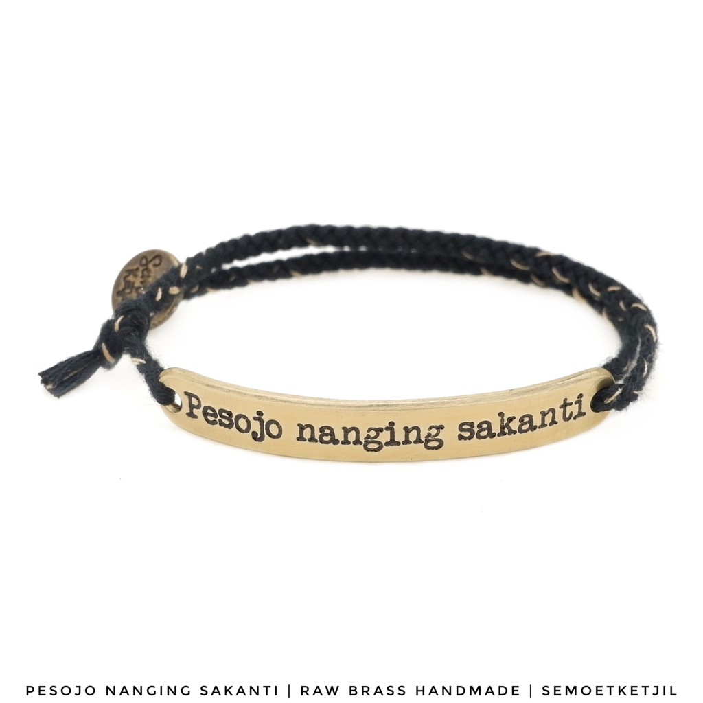 

Semoet Ketjil Gelang Bohemian Pesojo Nanging Sakanti Dual Hitam Boho Reguler