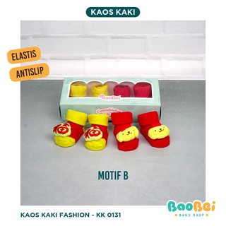  Kaos  Kaki Gift Box Newborn Kaos  Kaki Bayi Anti Slip 