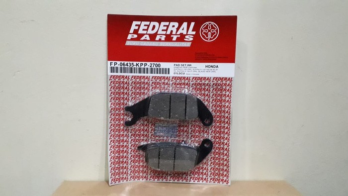 Kampas Rem Cakram Discpad Belakang Supra X 125 Tiger New Federal