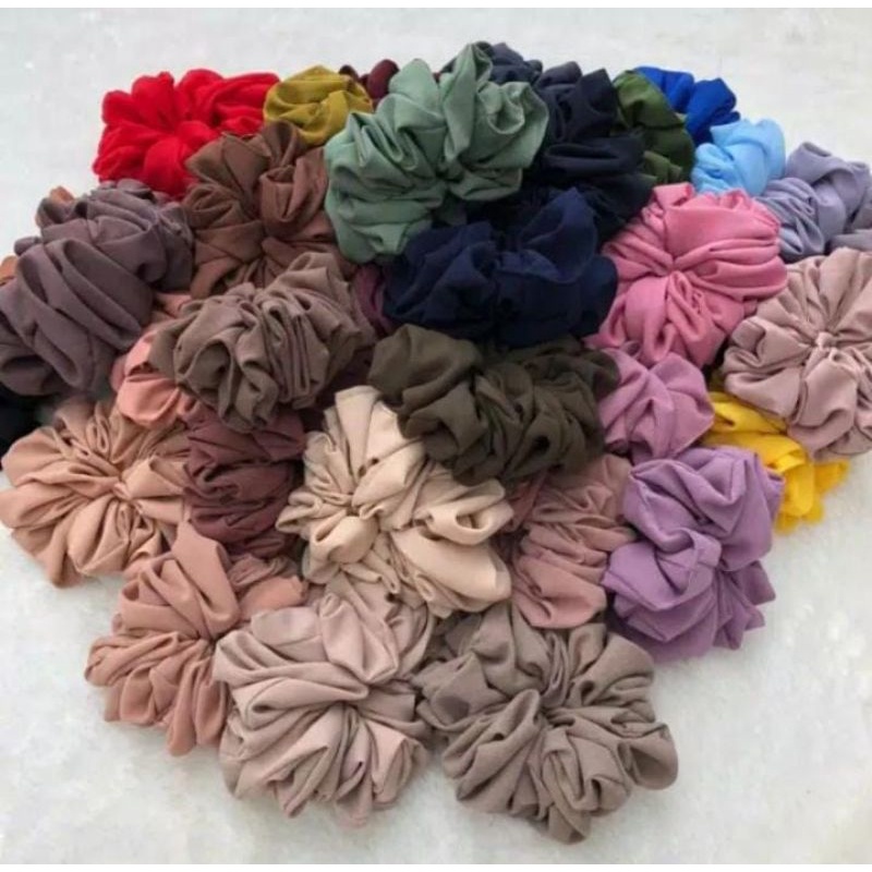 scrunchie hijab anti pusing / ikat rambut cepol hijab rendom 