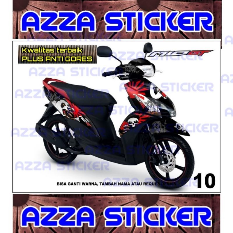 Sticker Decal Motor Mio GT Full Body Stiker Mio GT  Dekal Mio GT Full Body Model 10