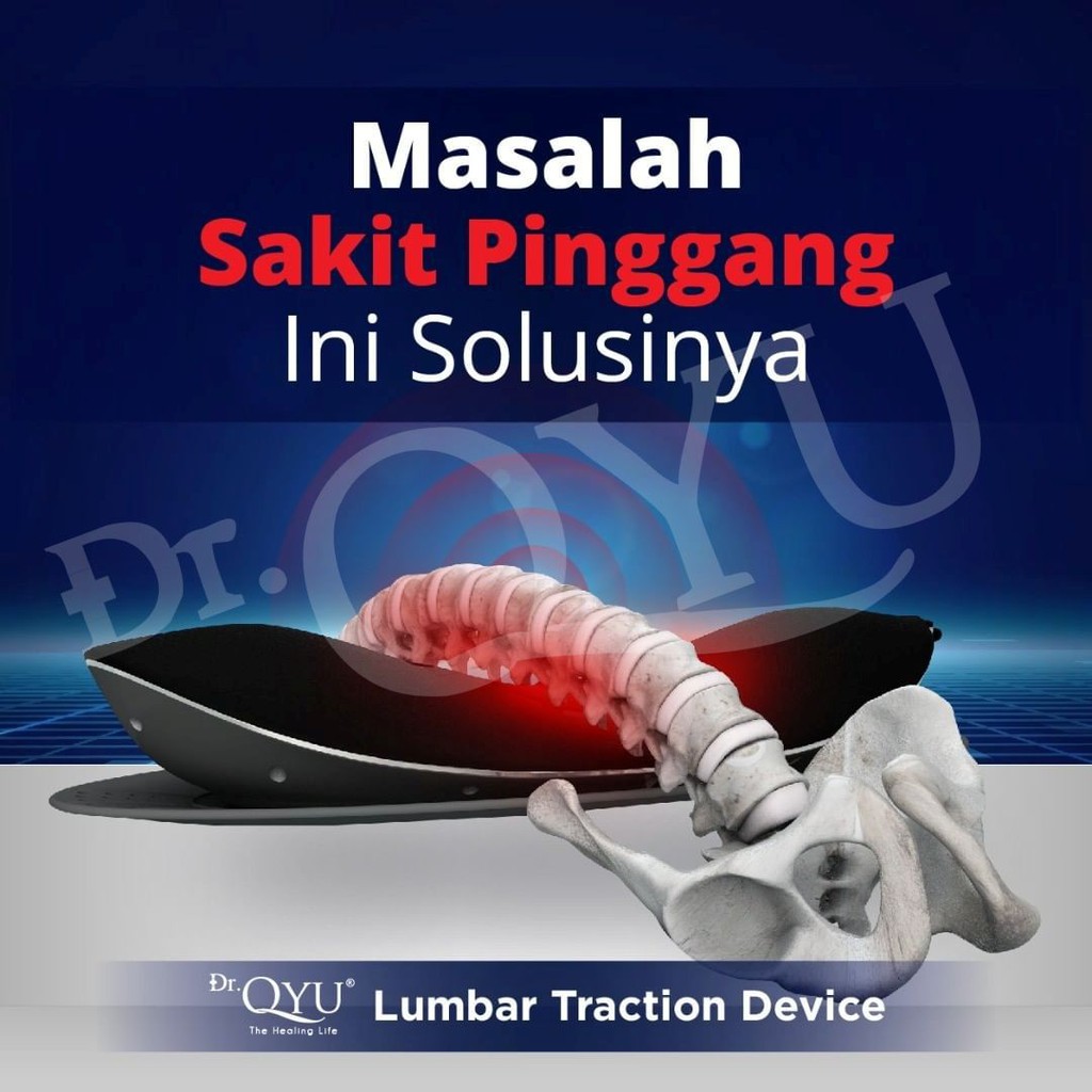 Lumbar Traction Device Bantal Sakit Pinggang terapi saraf kejepit / Low Back Pain / original