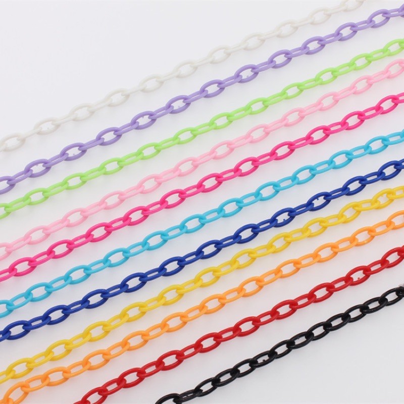 Rantai Akrilik / Rantai Chain Masker (BUKAN STRAP MASKER/ Rantai Plastik Warna Warni / Acrylic Chain