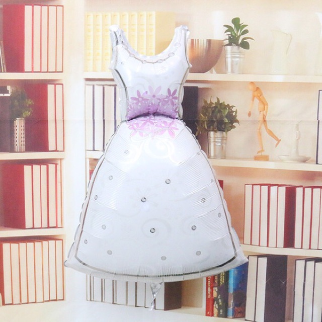 Balon wedding dress - balon foil bride dress - balon baju pengantin wanita - balon wedding