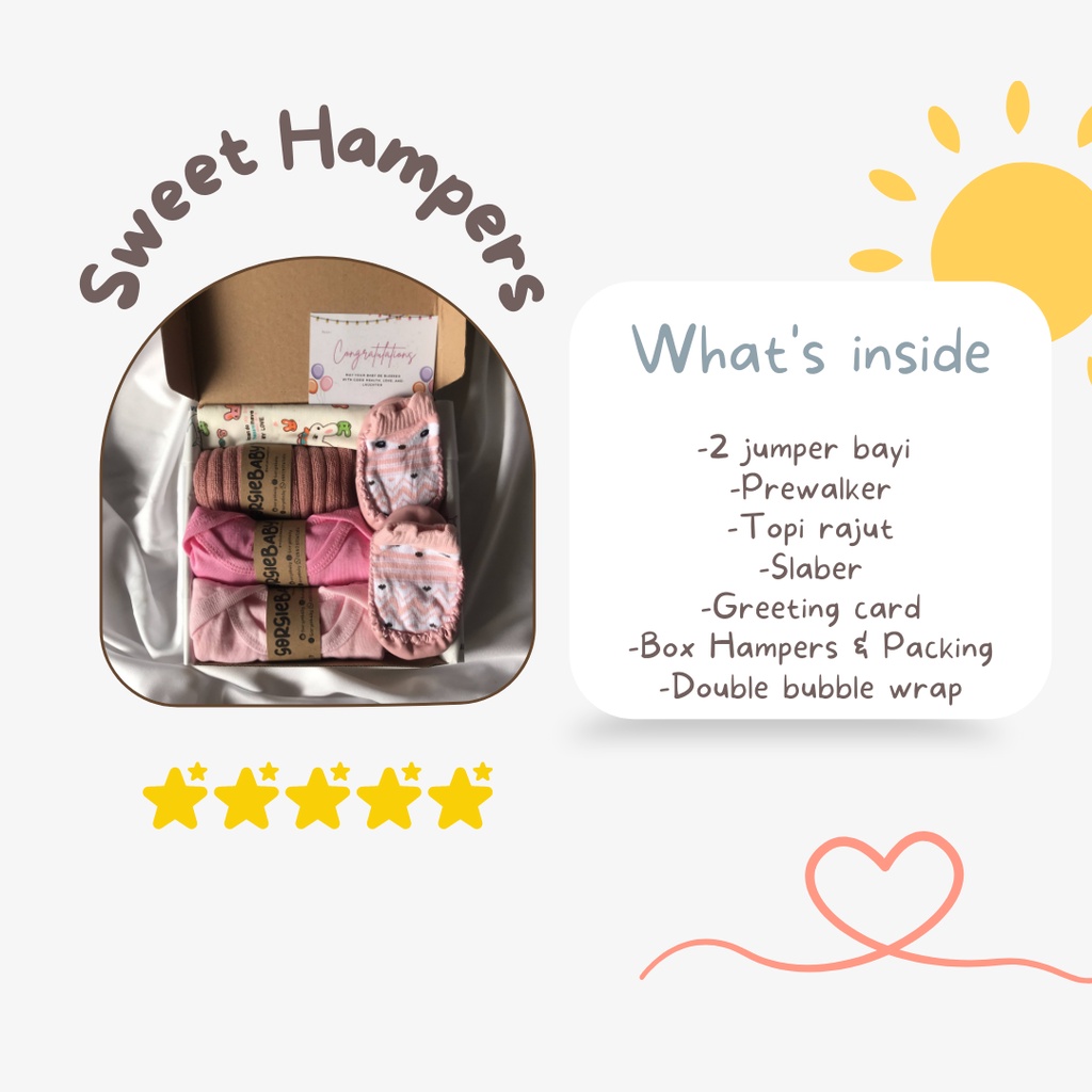 Baby Hampers Set  - Baby Hampers Premium Kado New Born Kado Bayi Paket Hampers Bayi GORGIEBABY-4