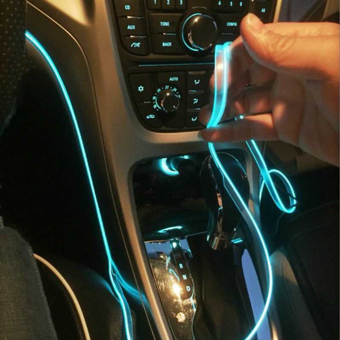 LAMPU INTERIOR MOBIL LED NEON MODEL LED KABEL 12V LIGHTER - LKI001