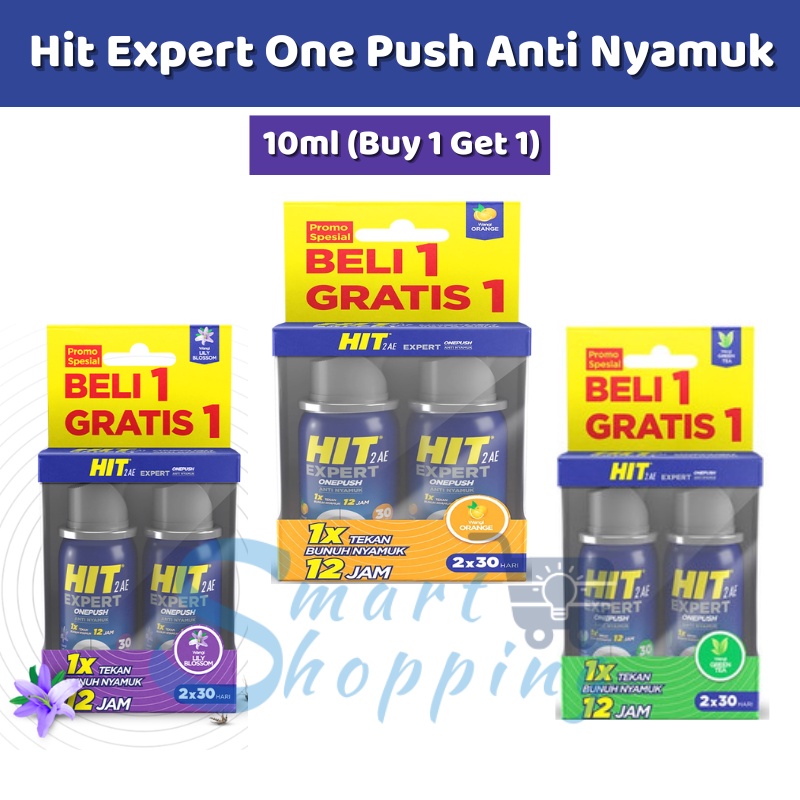 Hit Expert One Push 10ml (Buy 1 Get 1) / Obat Anti Nyamuk