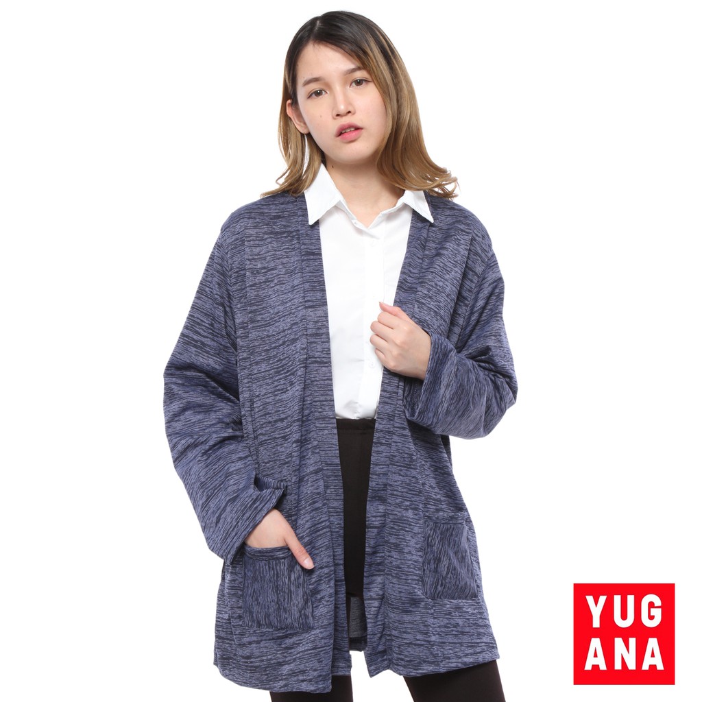 BL- CRGIGI Cardigan Oversize Wanita Lengan Panjang Polos-4