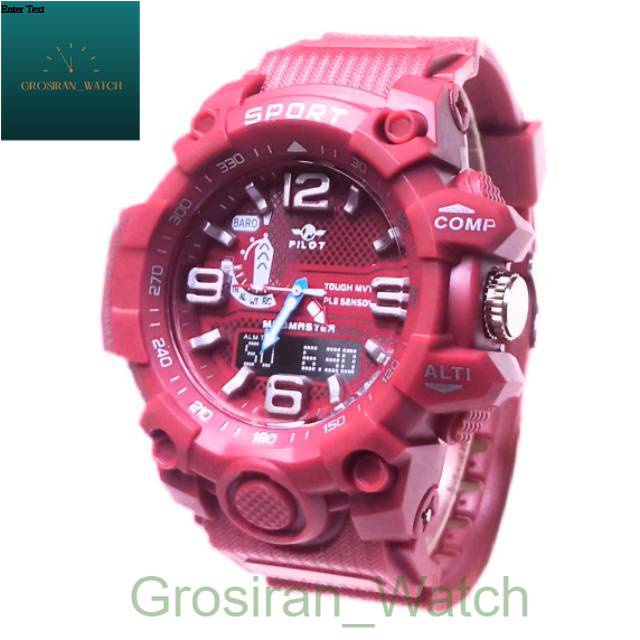 Jam Tangan Pria Kasual Sports Anti Air Pilot Original P-1544 Crono Off [G_W]