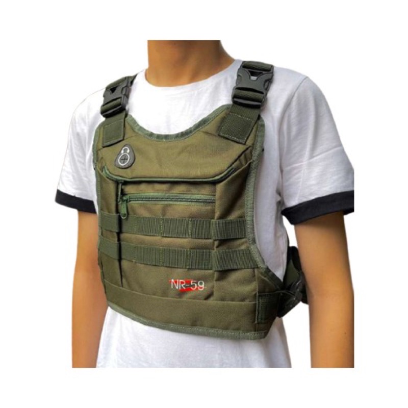 CHEST RIG BAG ORIGINAL NR-59 / TAS DADA PRIA ORIGINAL NR-59 V09 GREEN