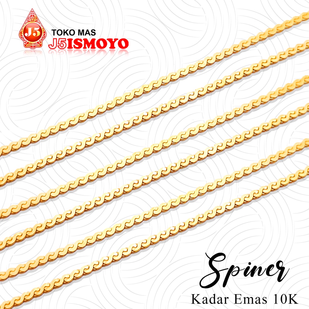 Kalung Emas Spiner Polos J5 Ismoyo