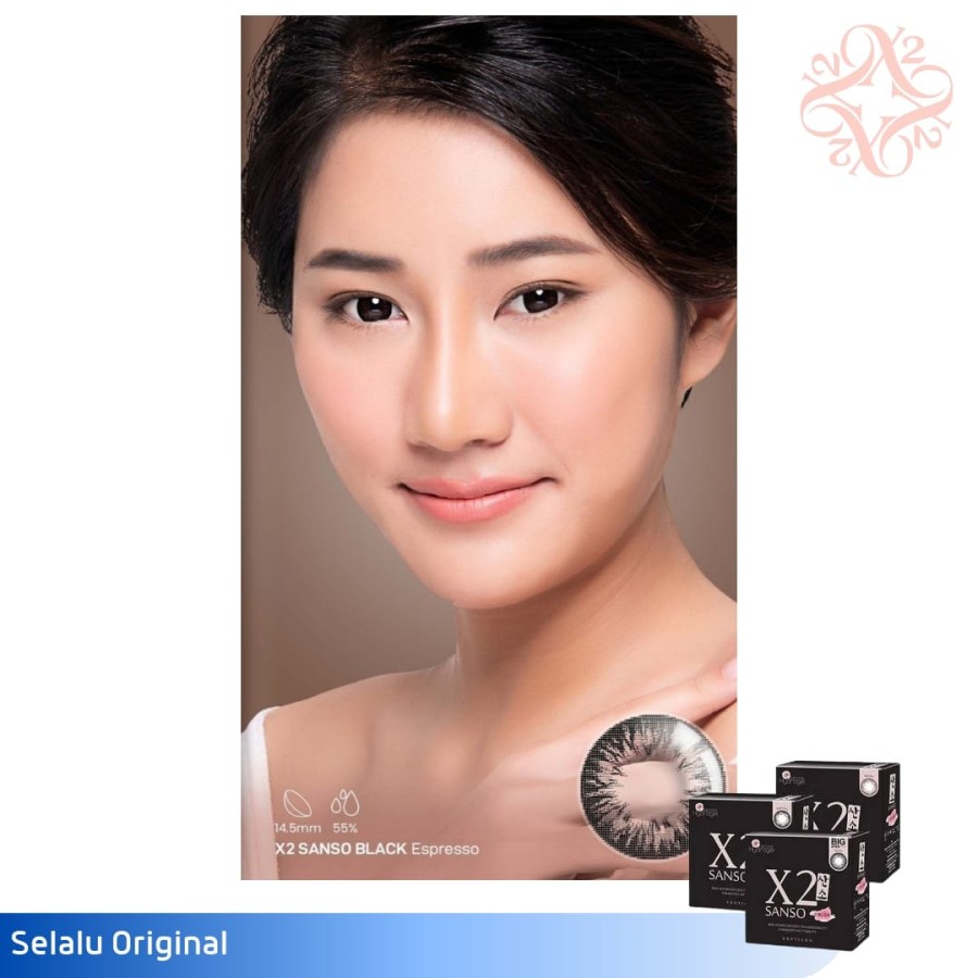 SOFTLENS WARNA X2 SANSO COLOR BLACK